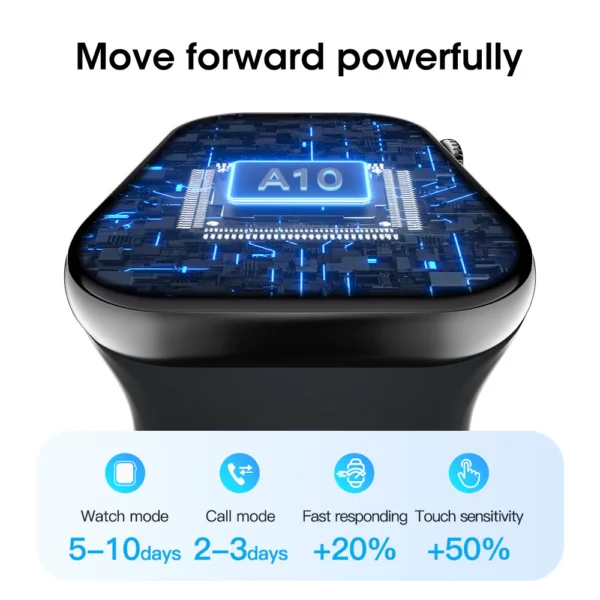 Microwear S10 Pro 46mm | Series 10 | NFC | ChatGPT | Ultrafino | IP68 | 1GB | Oled - Image 4