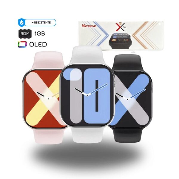 Microwear S10 Pro 46mm | Series 10 | NFC | ChatGPT | Ultrafino | IP68 | 1GB | Oled