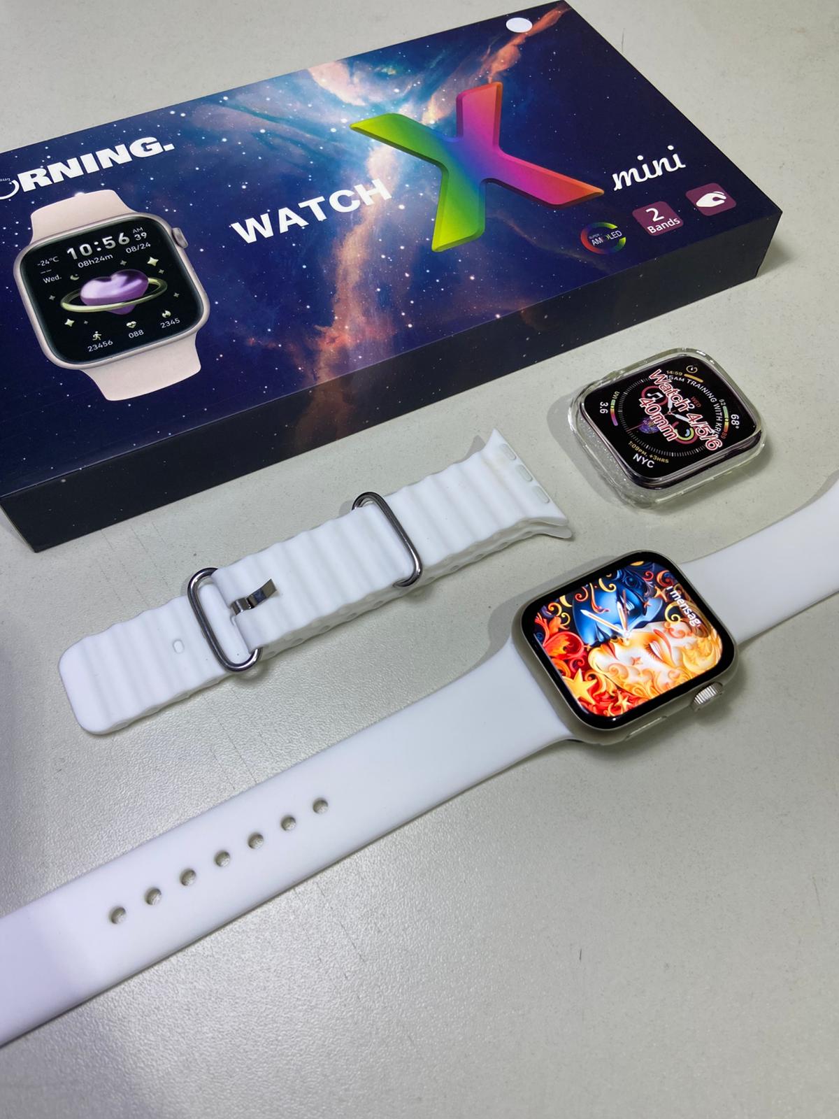 X Mini Pro Amoled 41mm Amoled 2 Pulseiras - Imagem 7