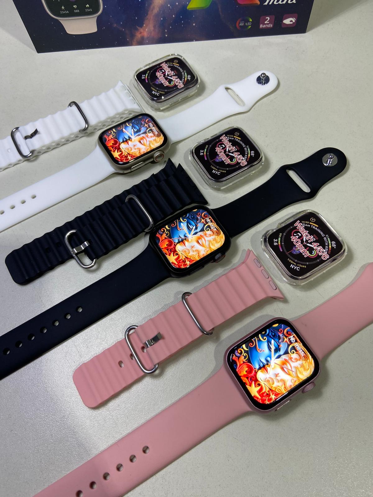 X Mini Pro Amoled 41mm Amoled 2 Pulseiras - Imagem 8