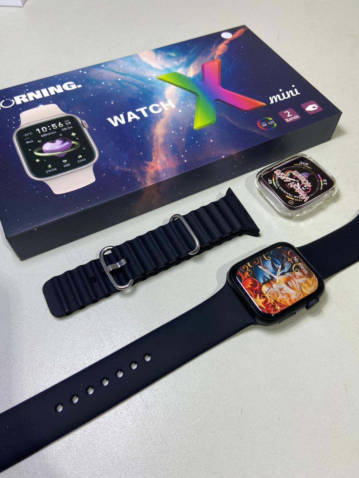 X Mini Pro Amoled 41mm Amoled 2 Pulseiras - Imagem 6