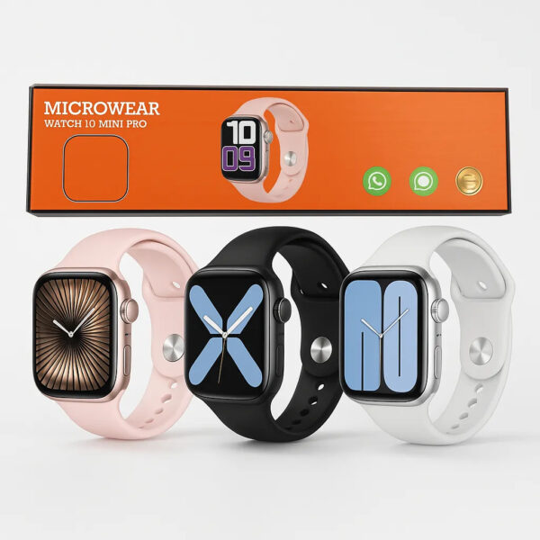 Microwear W10T Mini 42mm  Serie 10  Amoled  NFC  Ciclo Feminino  Chat GPT  Tradutor
