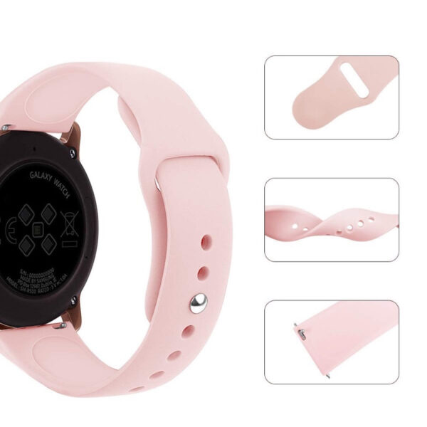 Pulseira Silicone Fivelada Pino 22mm - Image 3