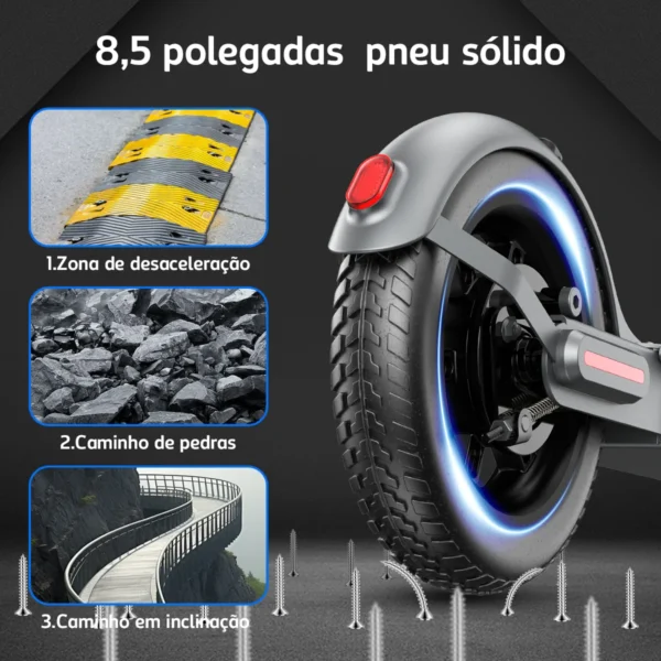 Patinete Elétrico Scooter Premium Adulto | Vel máxima 32km/h | Até 100kg | 22km autonomia - Image 5