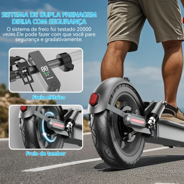 Patinete Elétrico Scooter Premium Adulto | Vel máxima 32km/h | Até 100kg | 22km autonomia - Image 7
