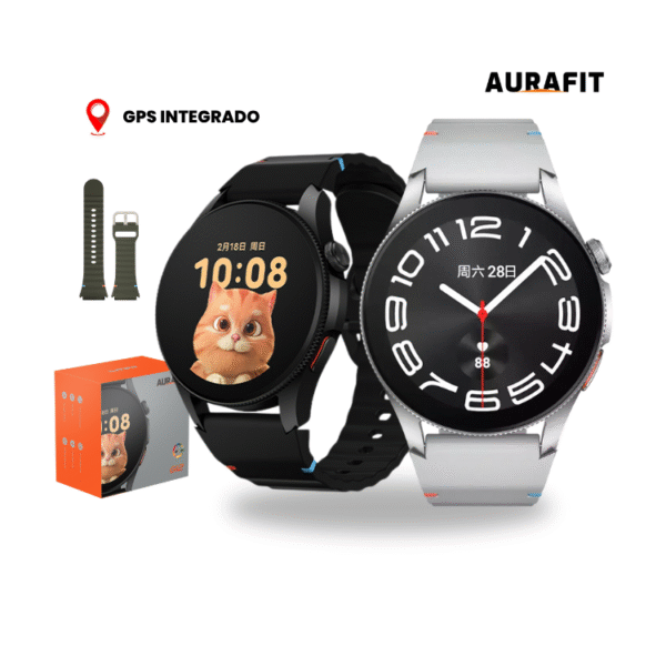 Aurafit G12 | Amoled | A Prova D'água | GPS Integrado | 10 dias de bateria