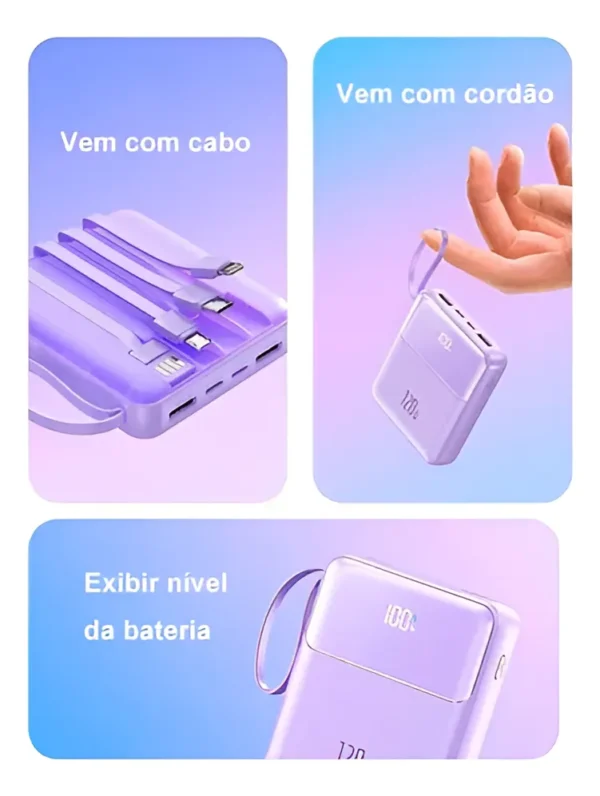 Powerbank TURBO Carreg Portatil 22,5W 10.000 mAh - Imagem 6