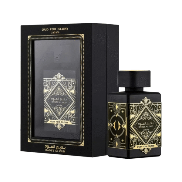 Perfume Árabe Lattafa BADE'E AL OUD FOR GLORY eau de parfum  100ML UNISSEX - Imagem 2