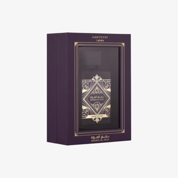 Perfume Árabe Lattafa BADE'E AL OUD AMETHYST eau de parfum  100ml UNISSEX - Imagem 3