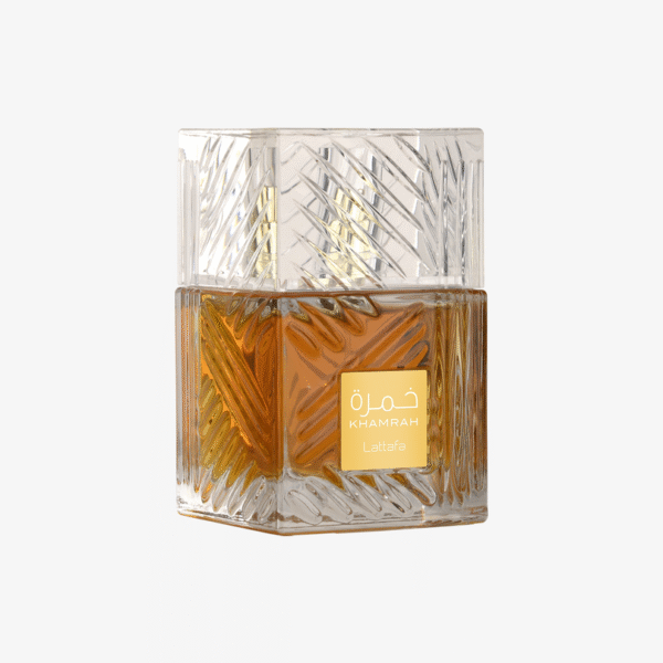 Perfume Árabe Lattafa KHAMRAH eau de parfum  100ml UNISSEX - Imagem 2