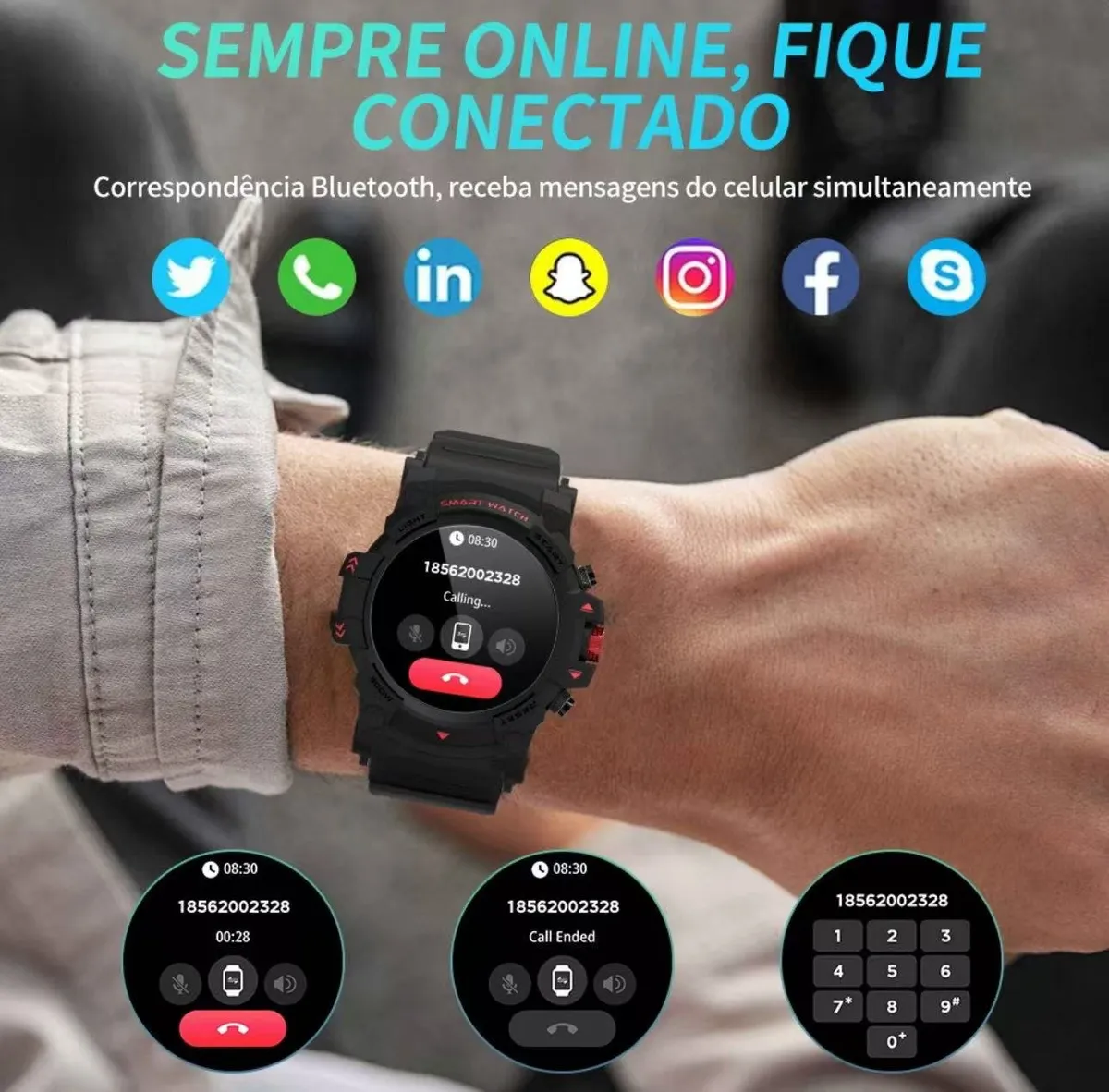 Peje Sport Militar G01c Gps Prova Da Agua IP68 - Imagem 2