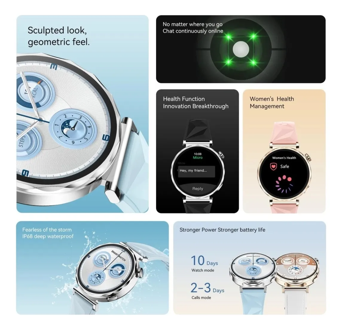 Gt5 Mini 41mm Ciclo Feminino Amoled Nfc - Imagem 5