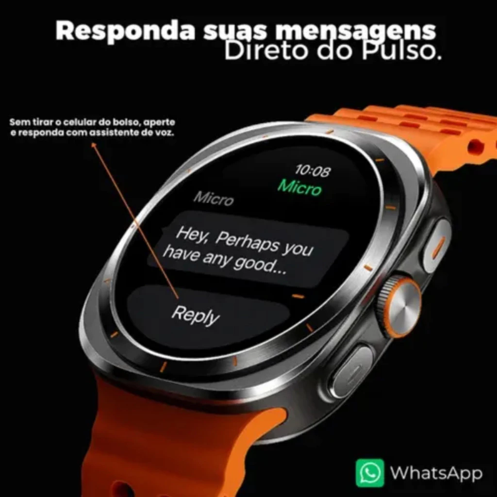Microwear MA33 Watch Ultra 2 47mm | CPU Dual Core | ChatGPT | Resp Whatsapp - Imagem 7