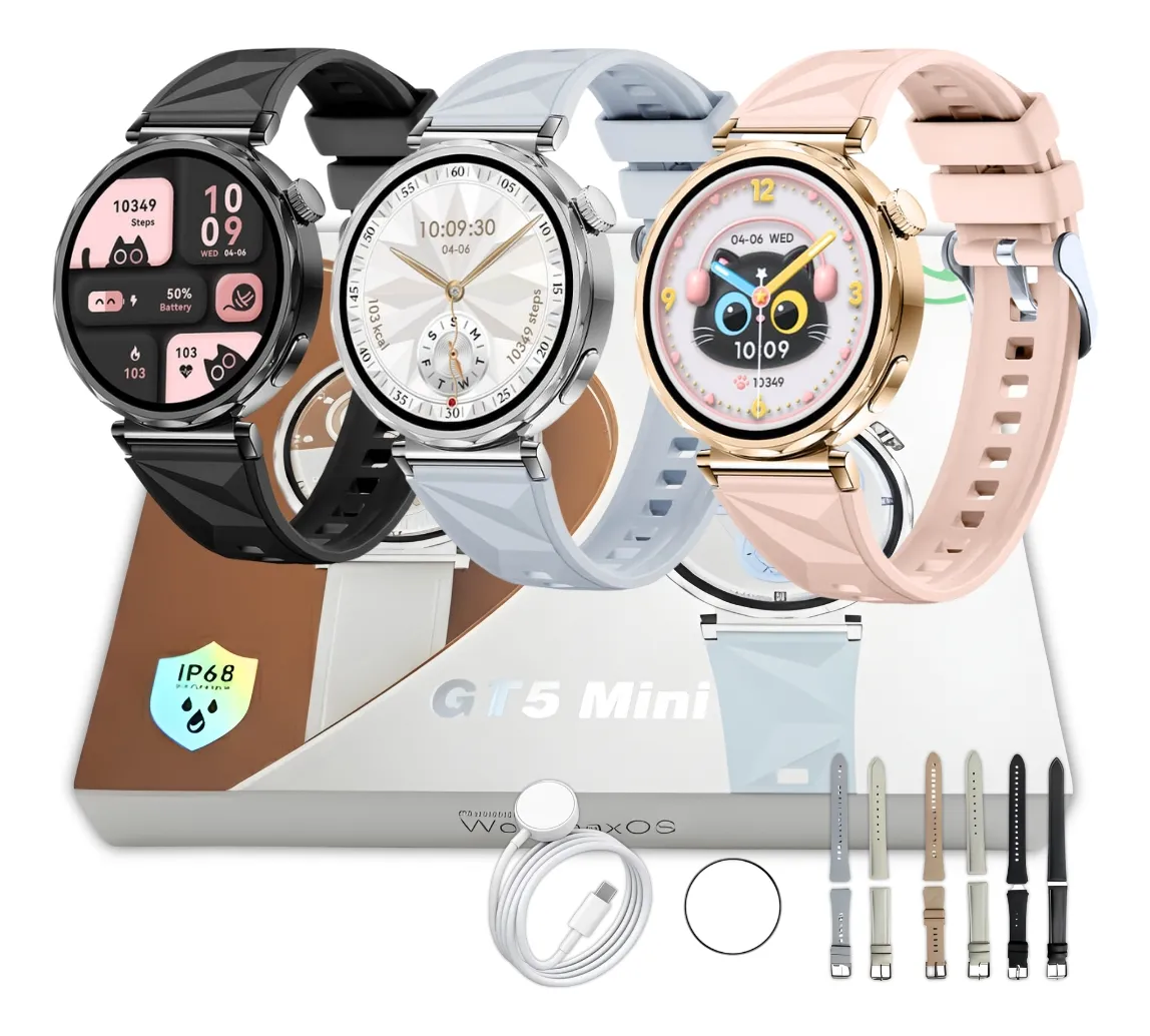 Gt5 Mini 41mm Ciclo Feminino Amoled Nfc