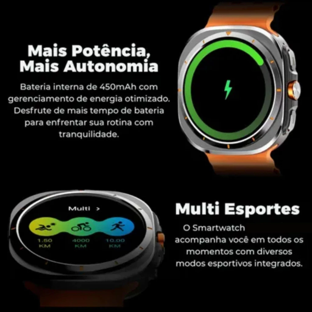Microwear MA33 Watch Ultra 2 47mm | CPU Dual Core | ChatGPT | Resp Whatsapp - Imagem 5