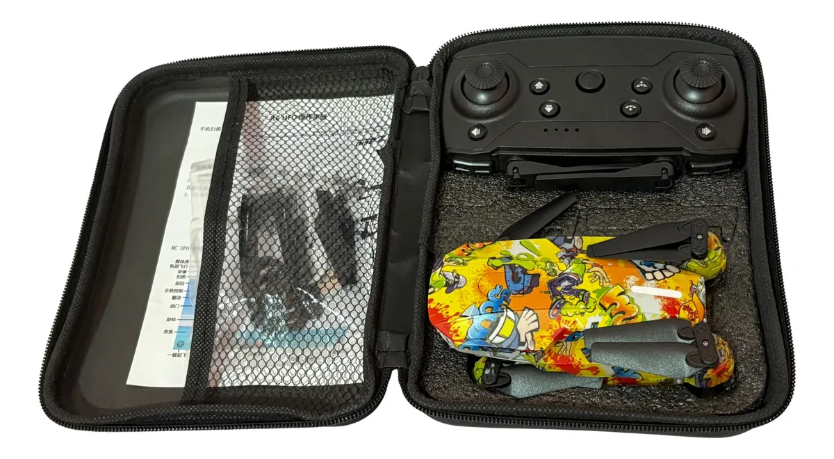 Drone Rgb c/ Camera Infantil Led E Controle Remoto Dif Grafit - Imagem 2