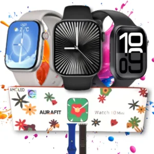 Aurafit Watch 10 Mini | À prova d'água | 2 Pulseiras