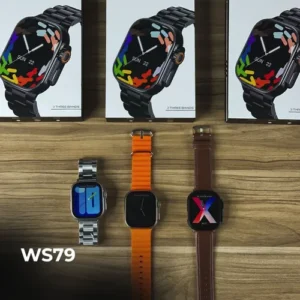 WS-79 ULTRA 2 | 3 pulseiras | Pulseira de Couro e Metal