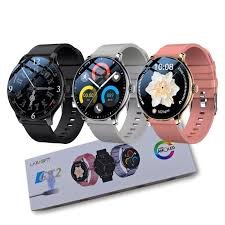LAXASFIT GT2 |Tela Amoled | NFC | Assistente de Voz | Sport | 2 pulseiras